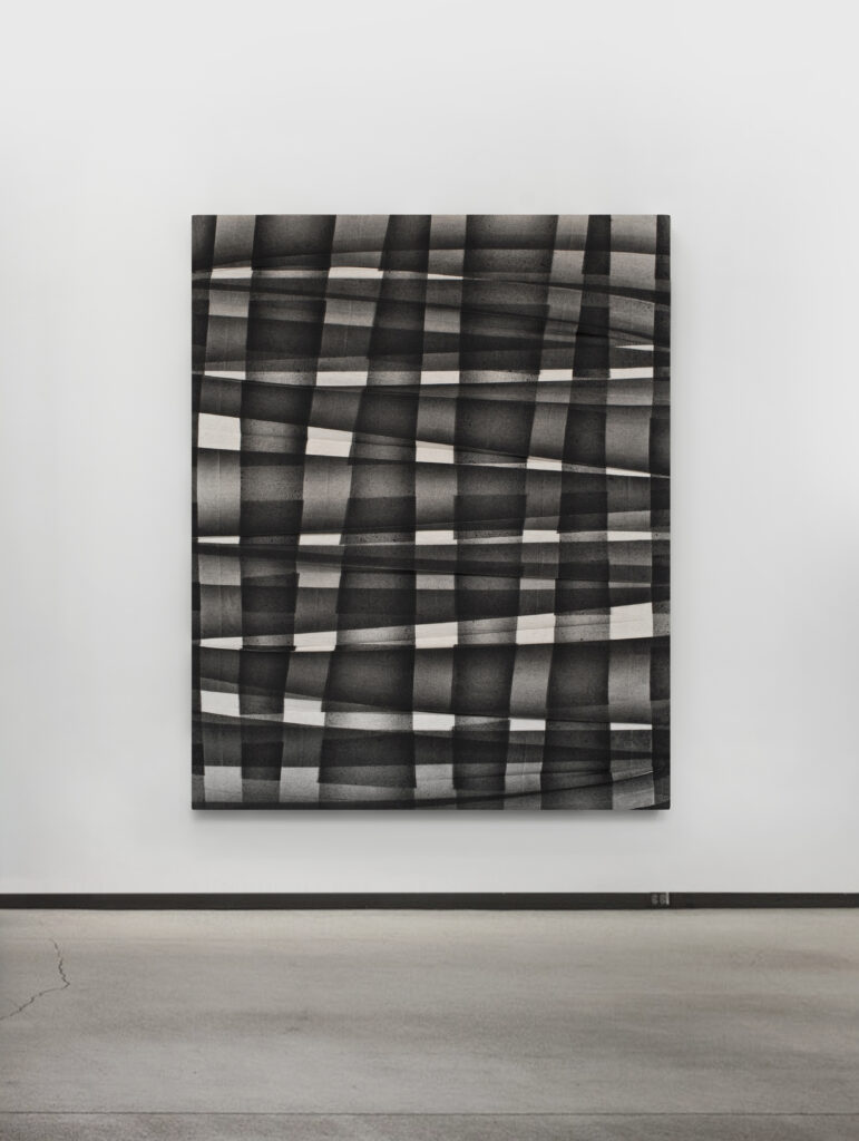 Sans titre (Accordéon # 8) Acrylic on folded on cotton and linen canvas 70 x 56 pc